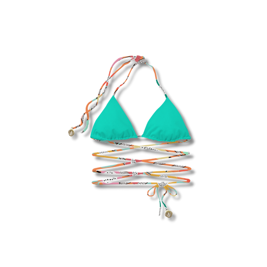 Perla’s Multiuse Bikini Top - Papaya Playa