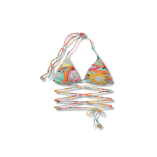 Perla’s Multiuse Bikini Top - Papaya Playa